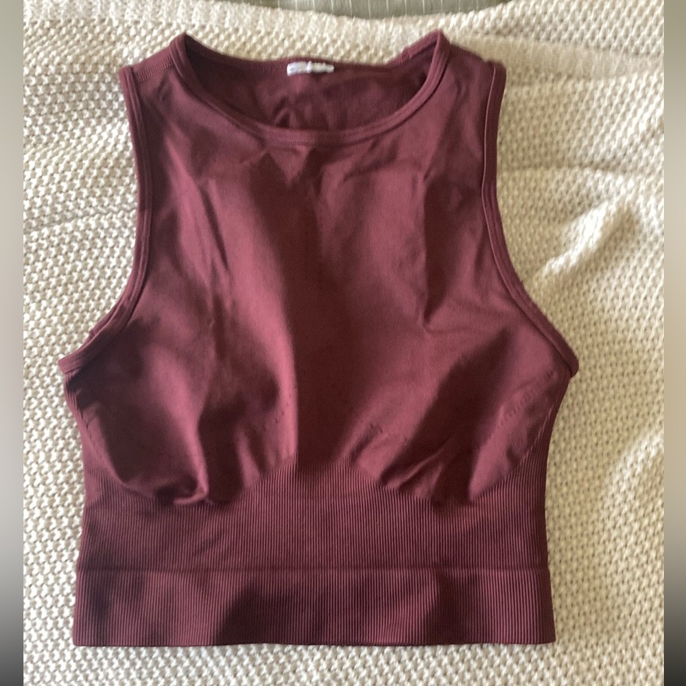 Women's Gymshark Burgundy Sleeveless Top
